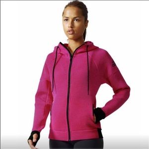 Adidas Daybreaker Mesh Hoodie in Pink Size XS